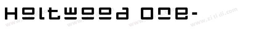 Holtwood One字体转换